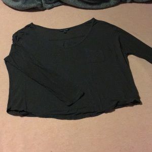 Thin charcoal grey top